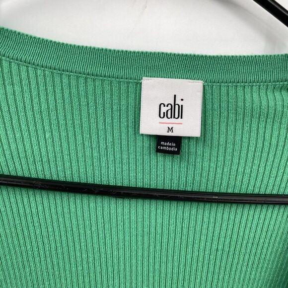 Cabi  Woman's Wrap Front‎ Sweater  Size Medium Green - Picture 3 of 9
